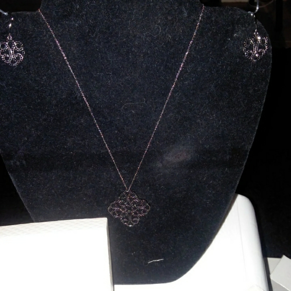 QVC sterling silver marcasite set NEW